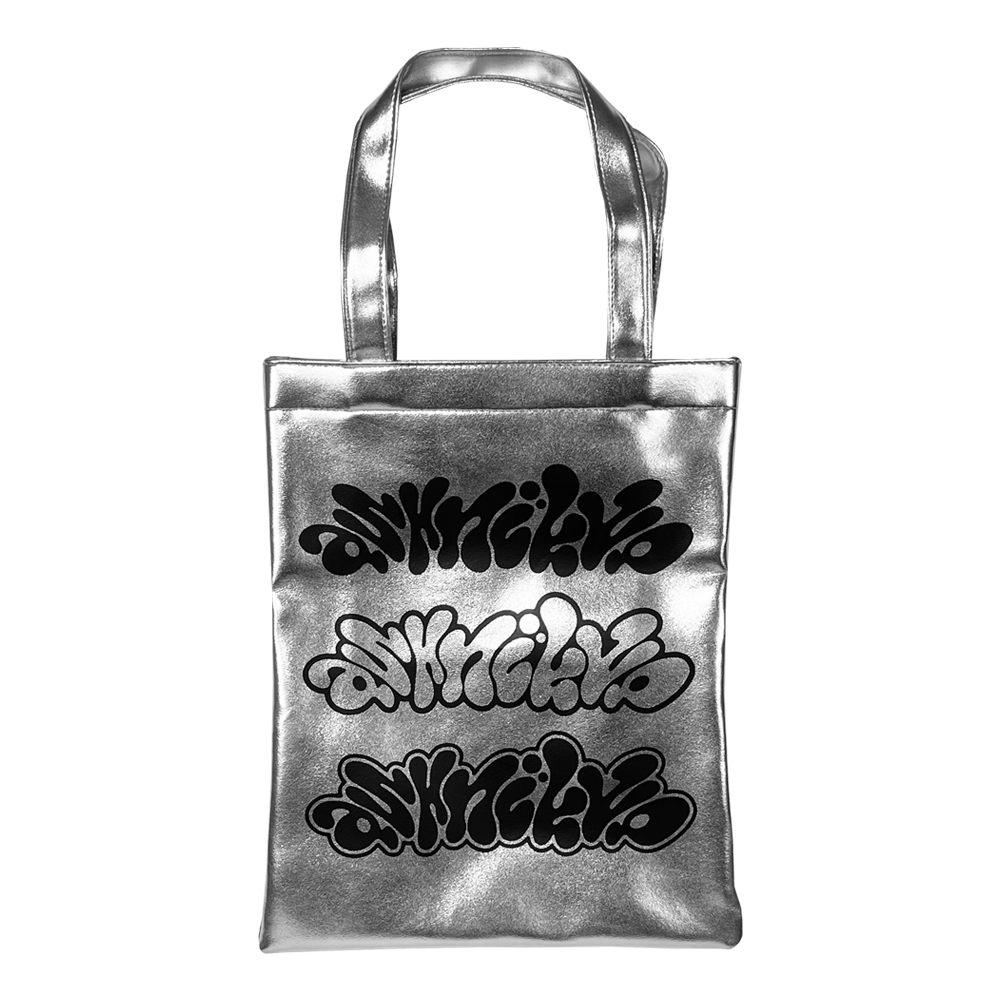 Silver Metallic Tote