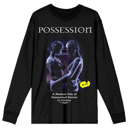 A classic cotton long sleeve black tee with custom Halloweenie album artwork across the front. 