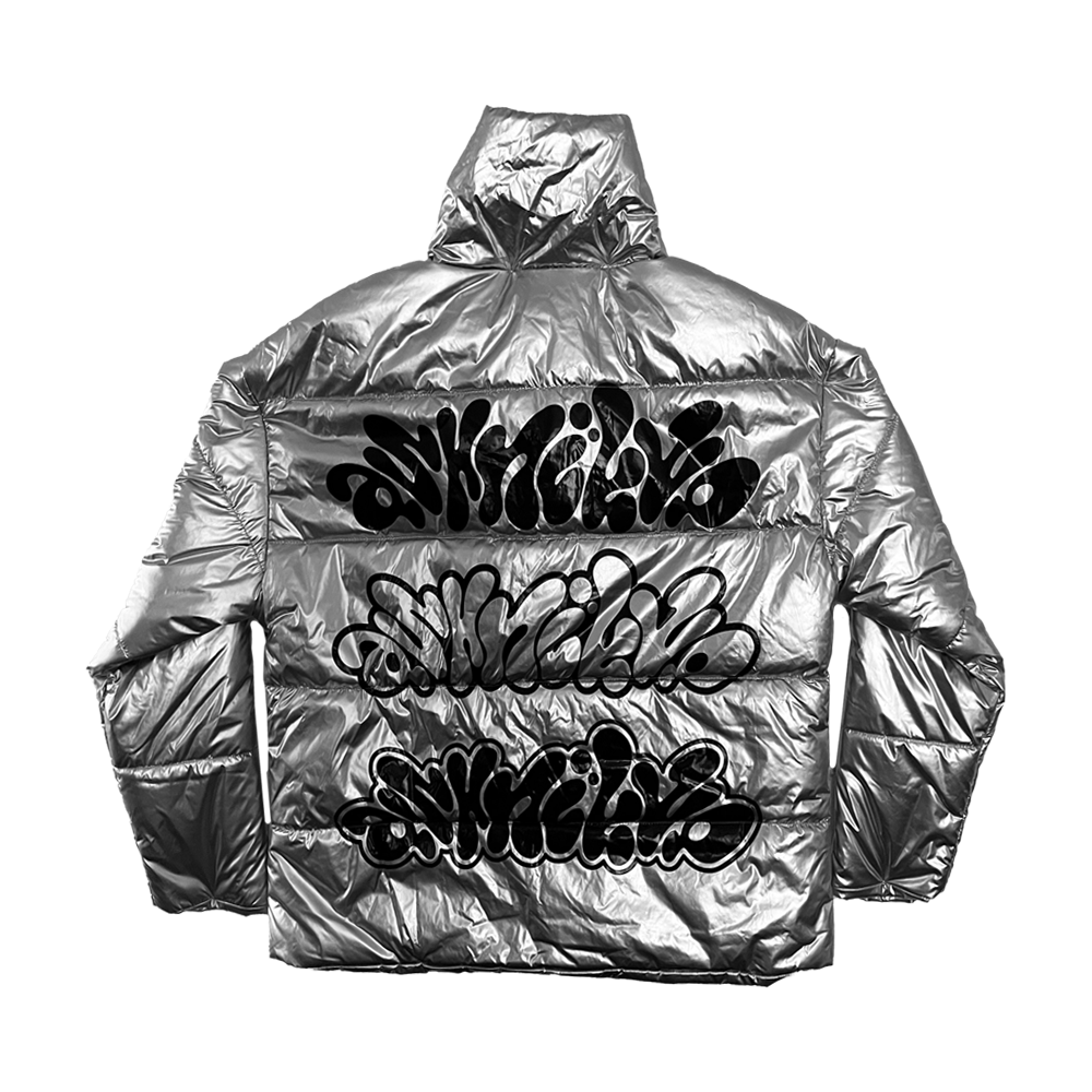 Silver Puffer Jacket – Ashnikko